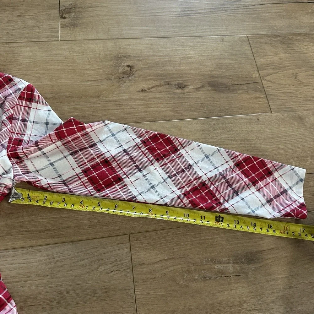 New Girls Red White Plaid Fit Flare Dress XL 14 Children's‎ Place Christmas